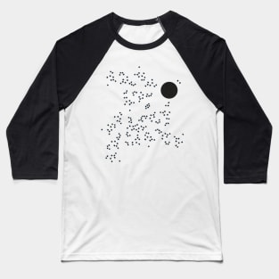 moon in the starry sky Baseball T-Shirt